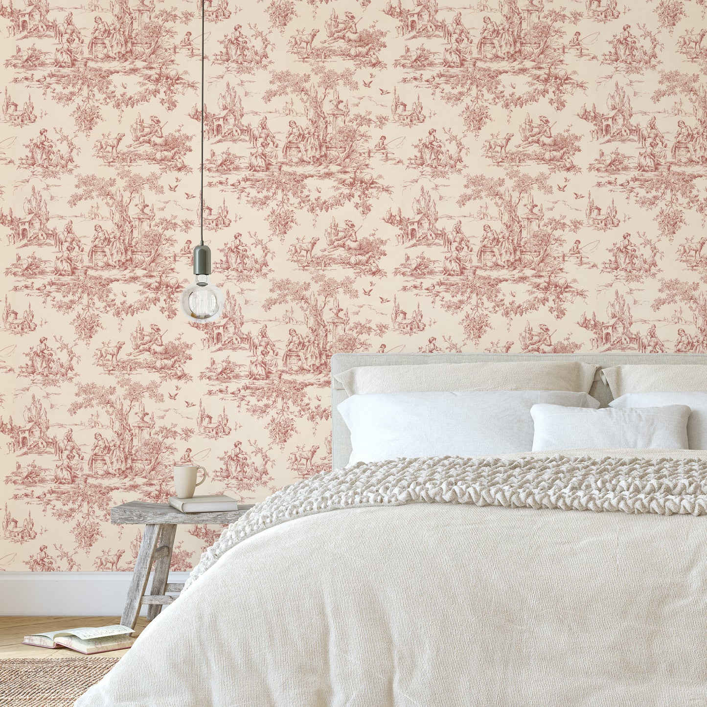 Geraldine Toile Scenic in Red