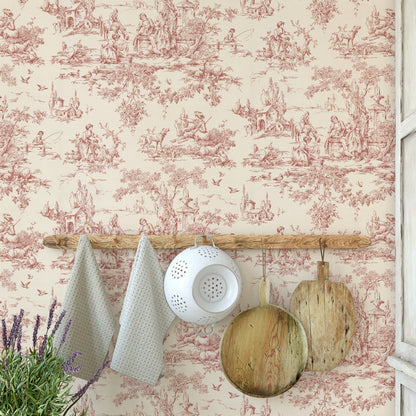 Geraldine Toile Scenic in Red