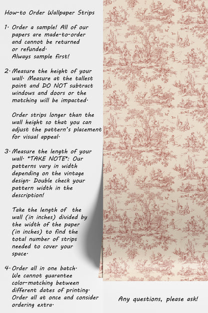 Geraldine Toile Scenic in Red