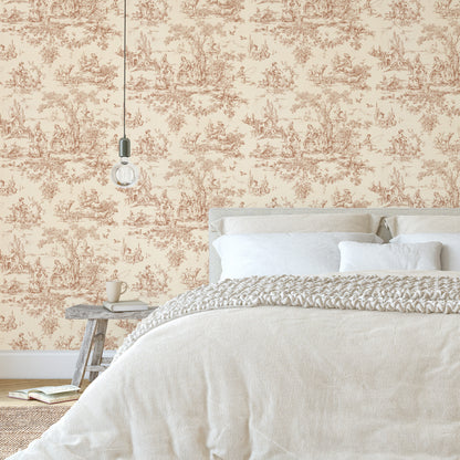 Geraldine Toile Scenic in Orange