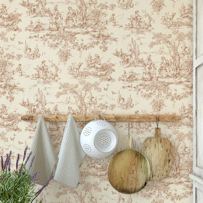 Geraldine Toile Scenic in Orange