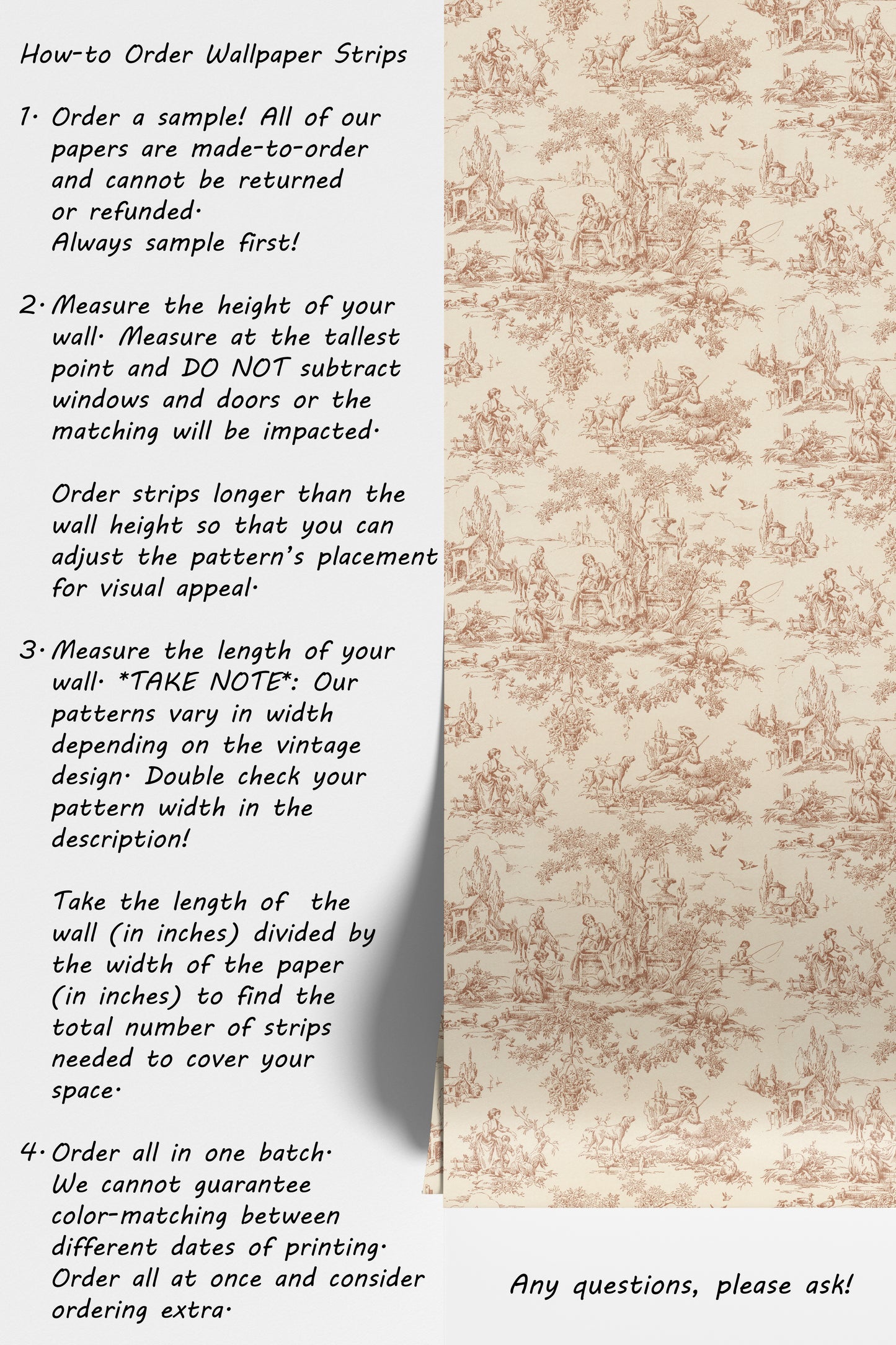 Geraldine Toile Scenic in Orange