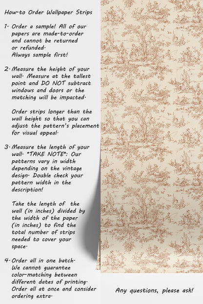 Geraldine Toile Scenic in Orange