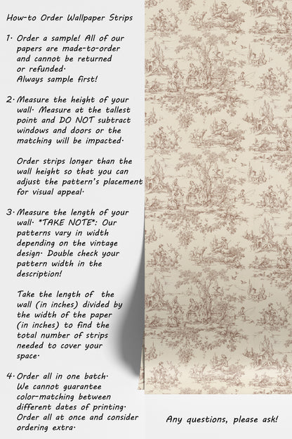 Geraldine Toile Scenic in Brown