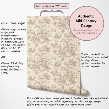 Geraldine Toile Scenic in Brown