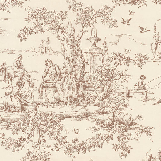 Geraldine Toile Scenic in Brown