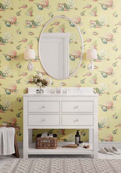 Ondine Seashells Bathroom Theme
