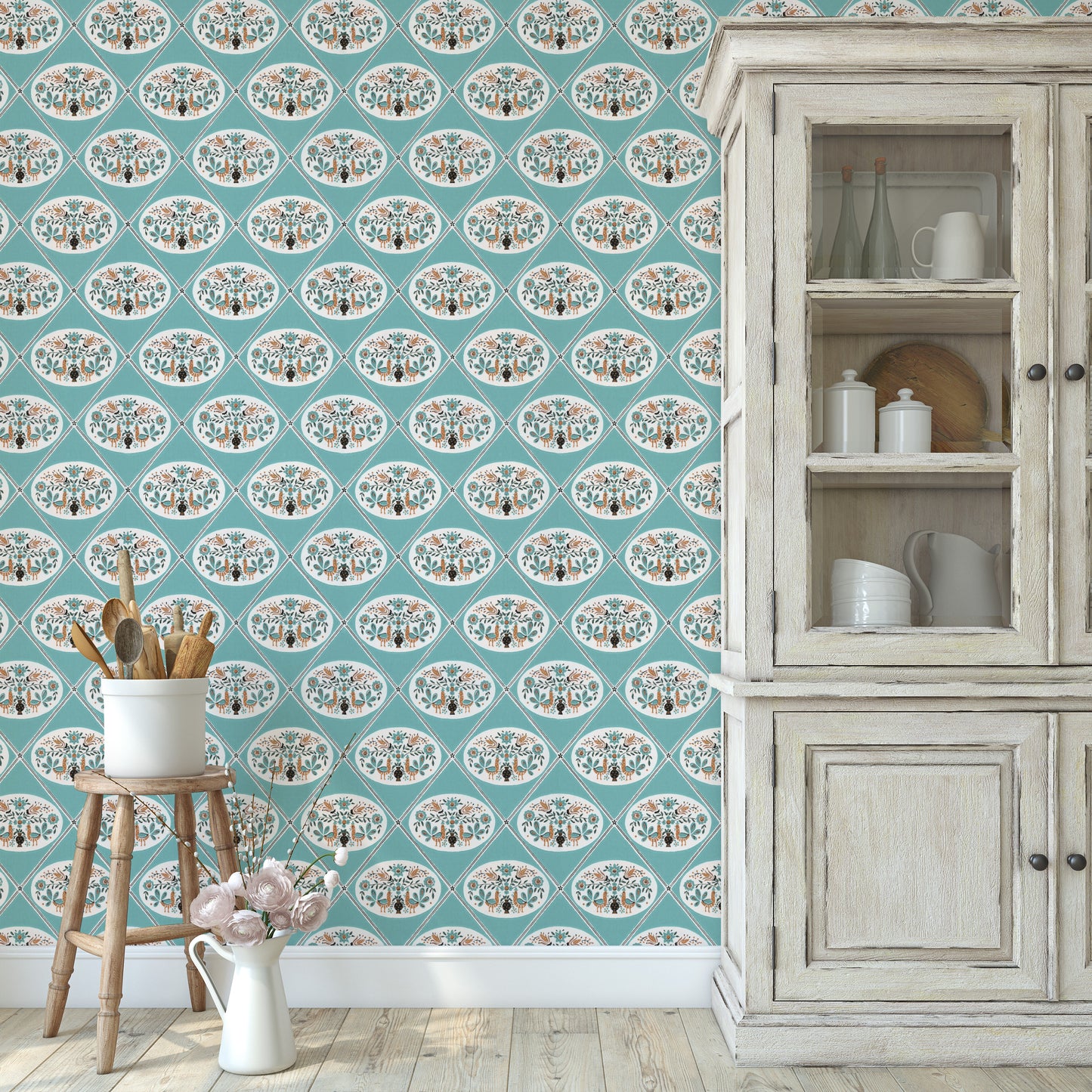 Henny Penny Kitchen Theme in Blue