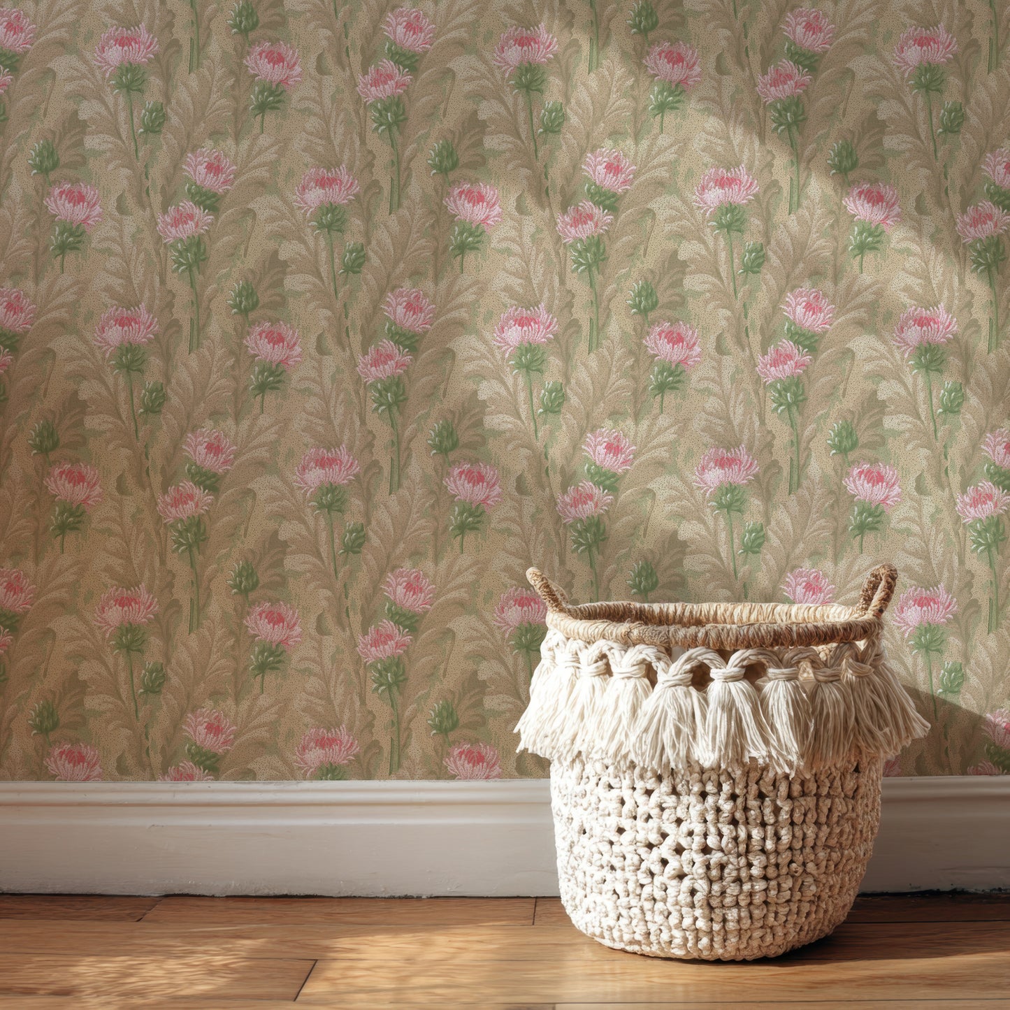 Natalie Antique Floral Stripe