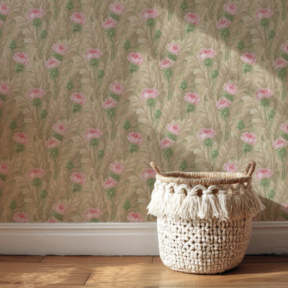 Natalie Antique Floral Stripe