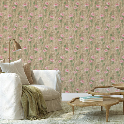 Natalie Antique Floral Stripe