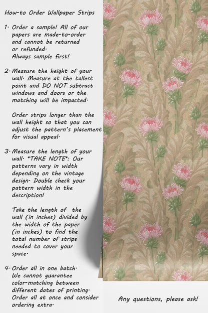 Natalie Antique Floral Stripe