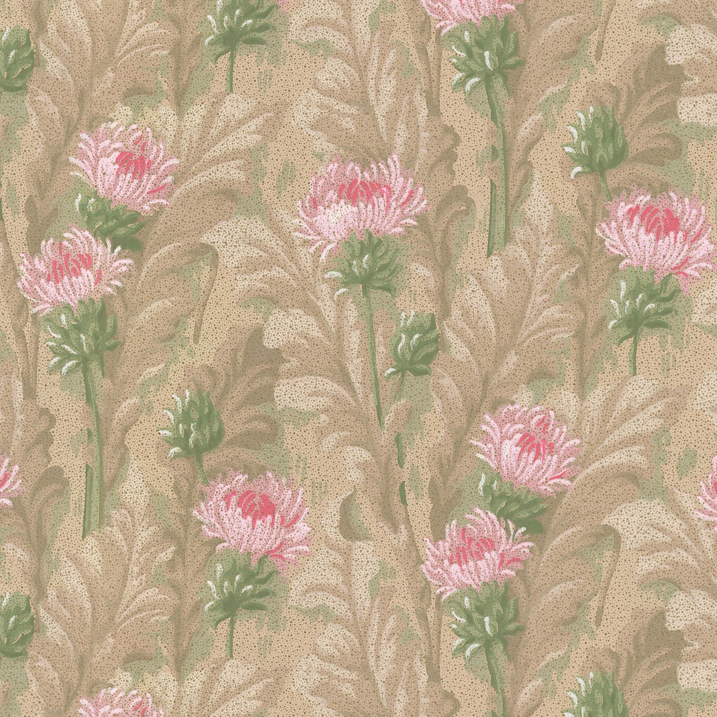 Natalie Antique Floral Stripe