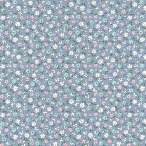 Periwinkle Floral Digital Repeat