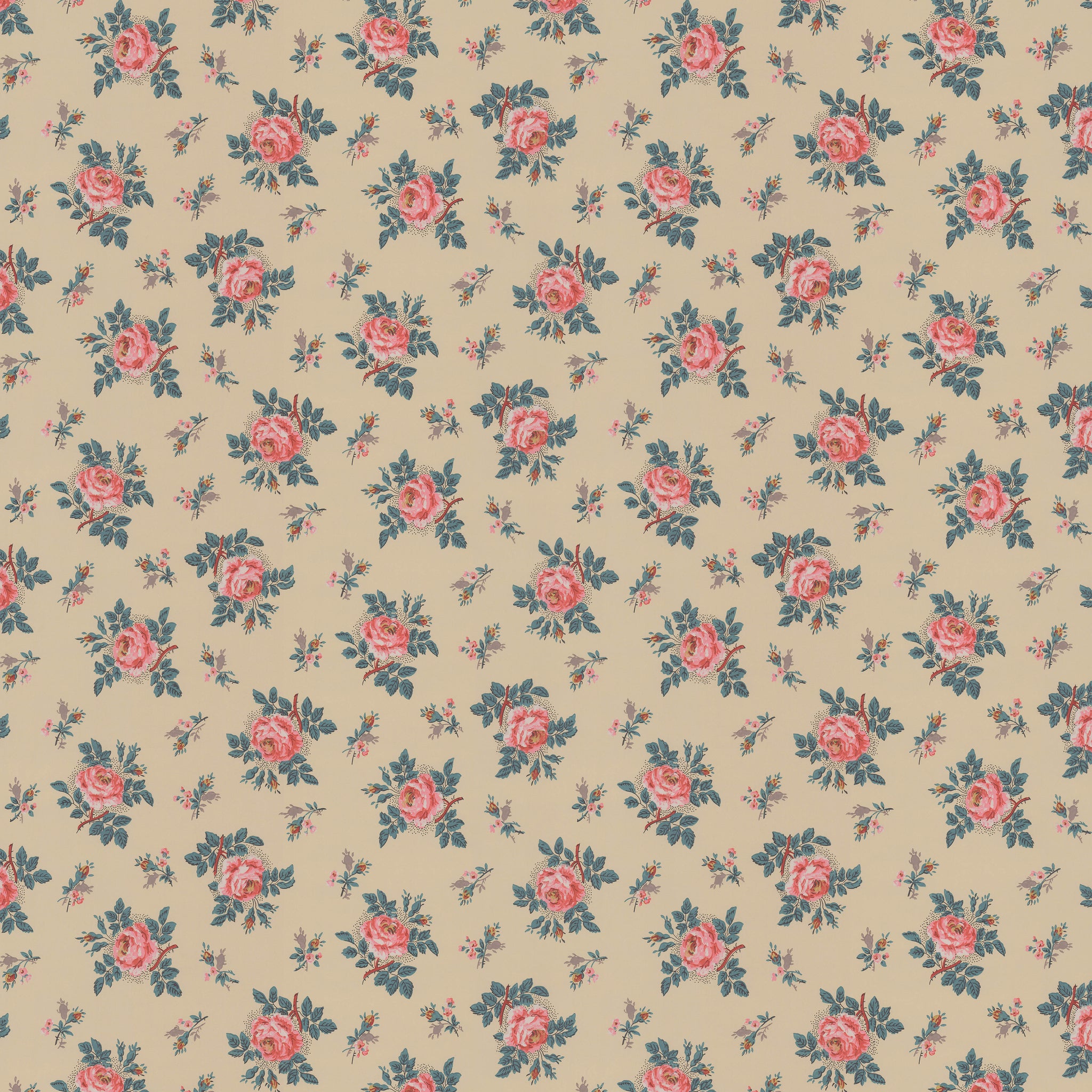 Peyton French Rose Floral Digital Repeat