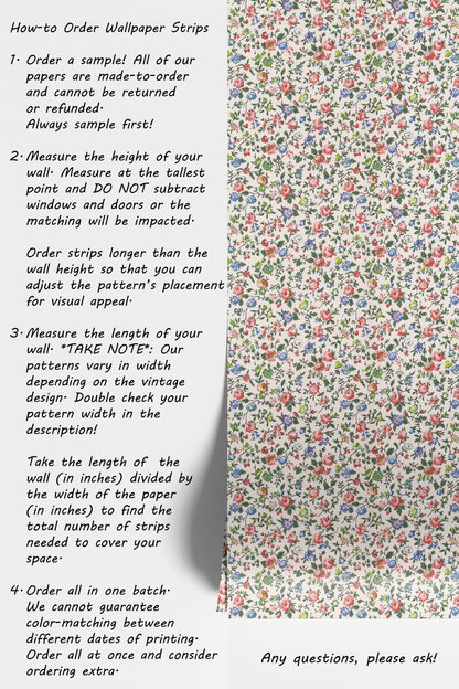 Caitlin Ditsy Rose Floral