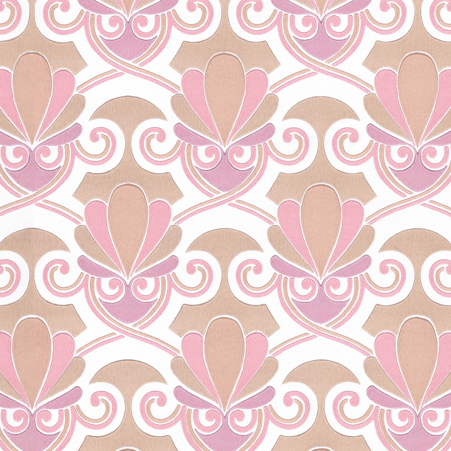 Olympia Midcentury Clam Shell Geometric or Bathroom in Pink