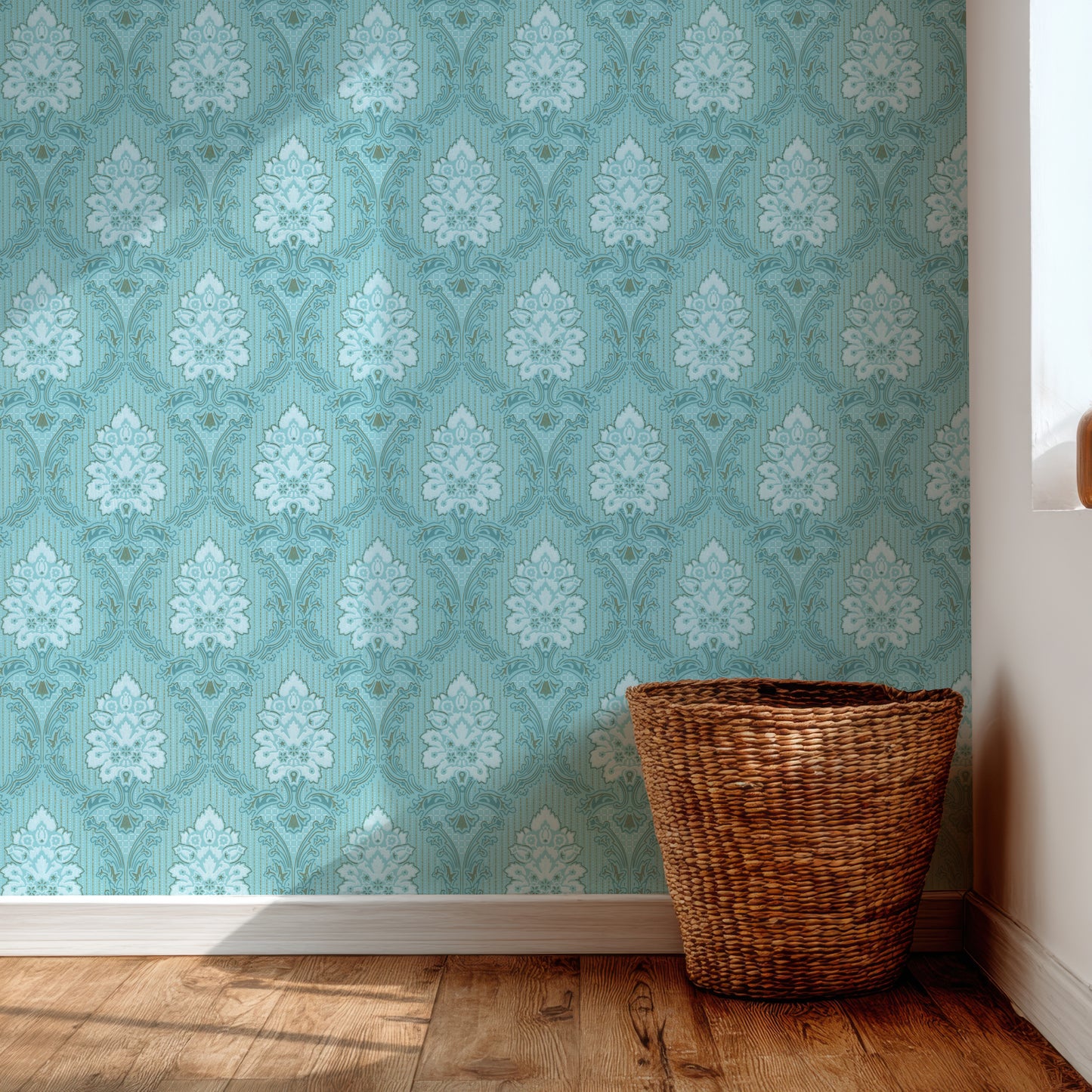 Beatrix Aqua Damask