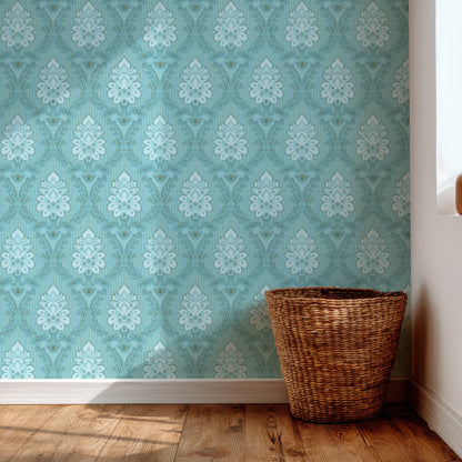 Beatrix Aqua Damask