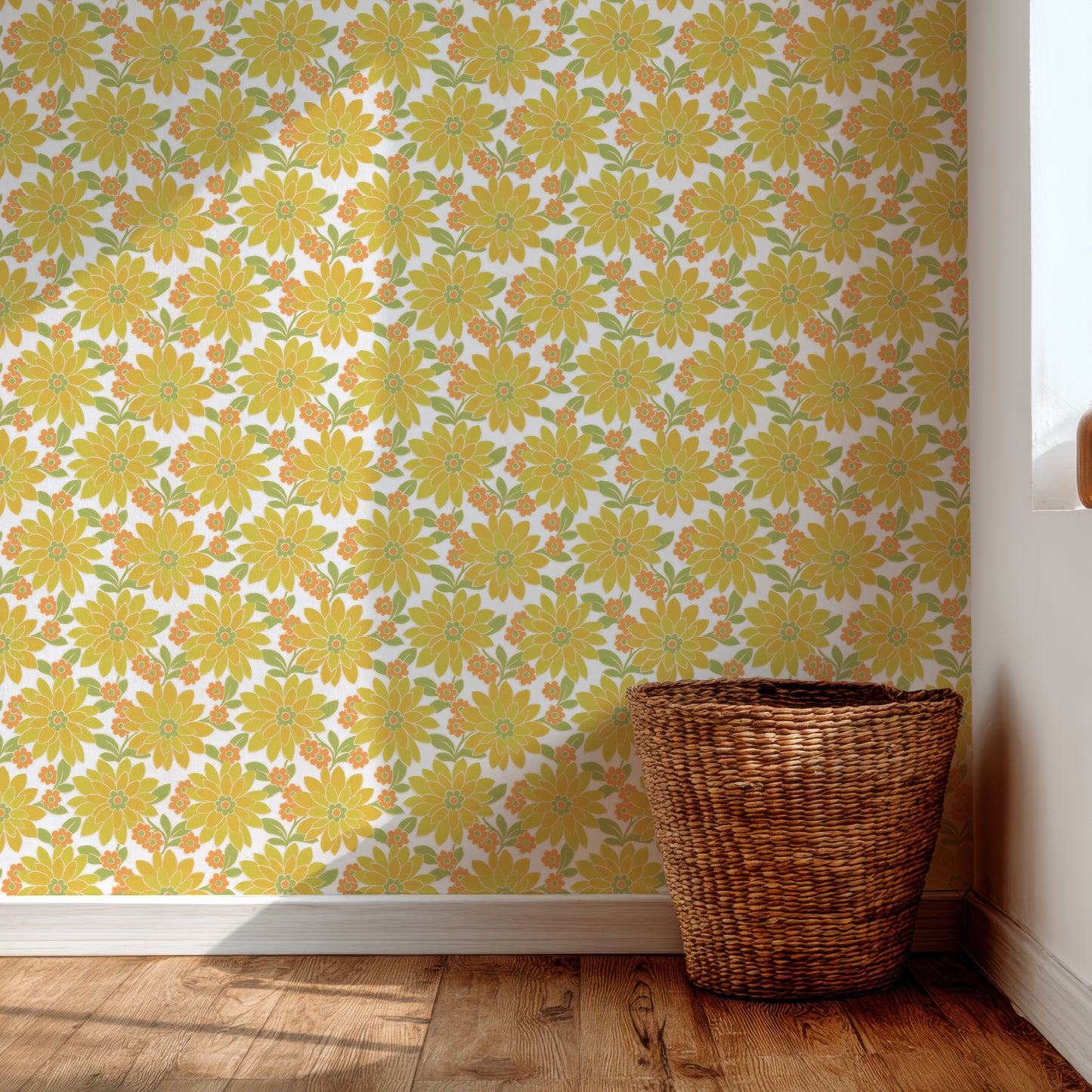 Blossom Retro Floral Yellow
