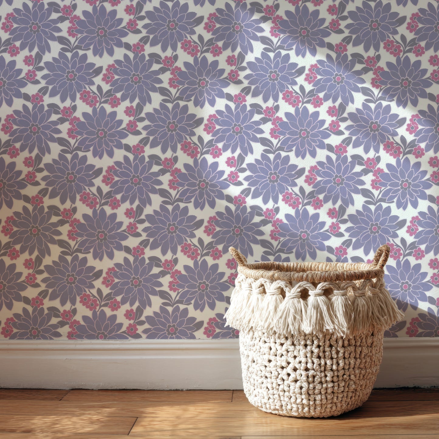 Blossom Retro Floral Purple