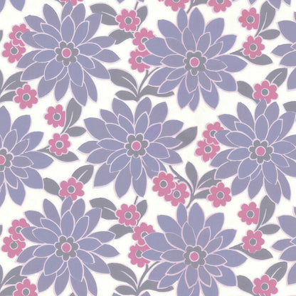 Blossom Retro Floral Purple