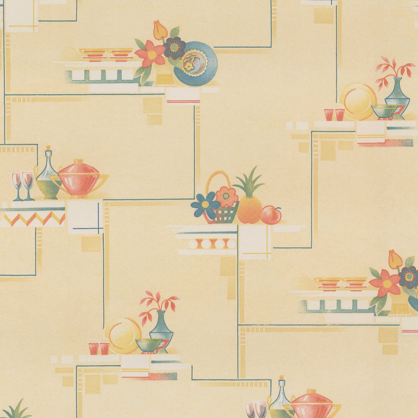 Kitchen Shelves Yellow