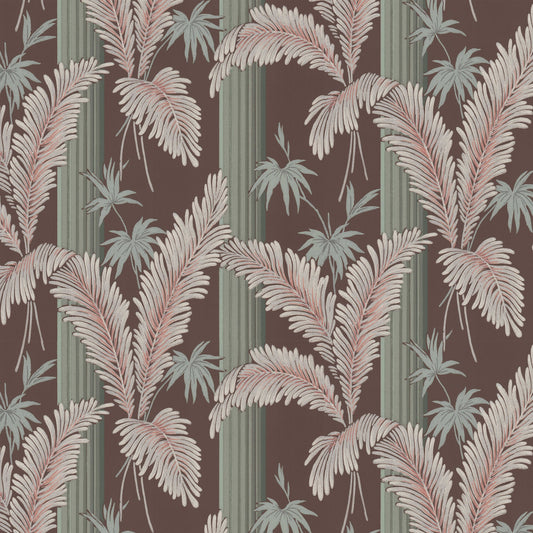 Wilma Botanical Stripe on Brown