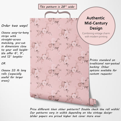 Simone Midcentury Geometric on Pink