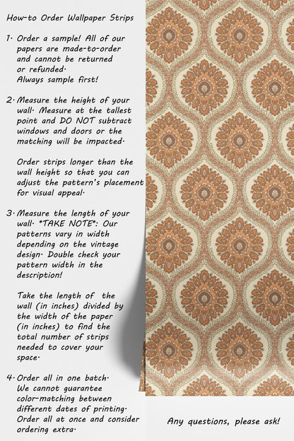 Sondra Retro Geometric Damask
