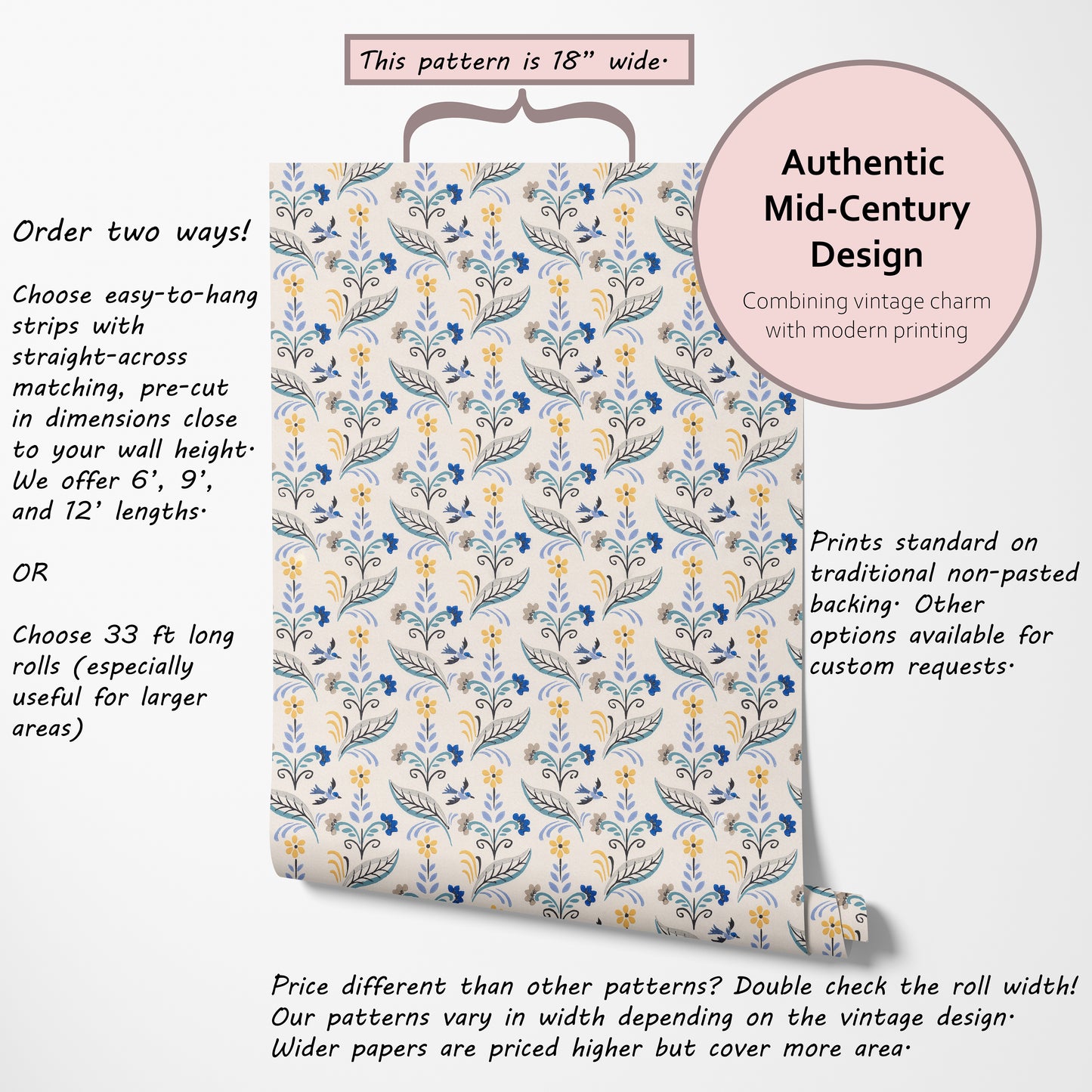 Pippa Midcentury Floral
