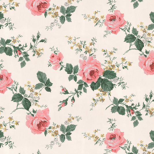 Aurora Roses Floral on White