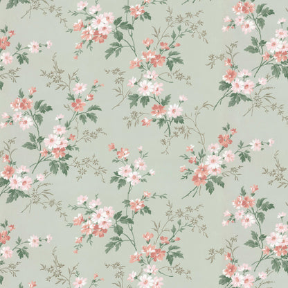 Jasmine Floral on Mint