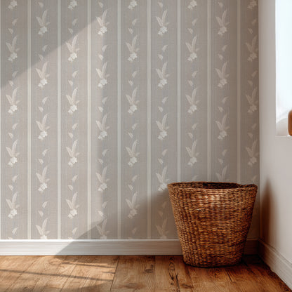 Una Floral Botanical Stripe