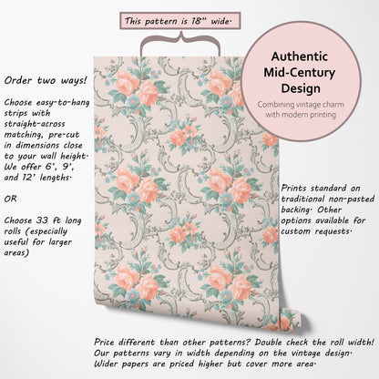 Lenora Peach Roses Floral