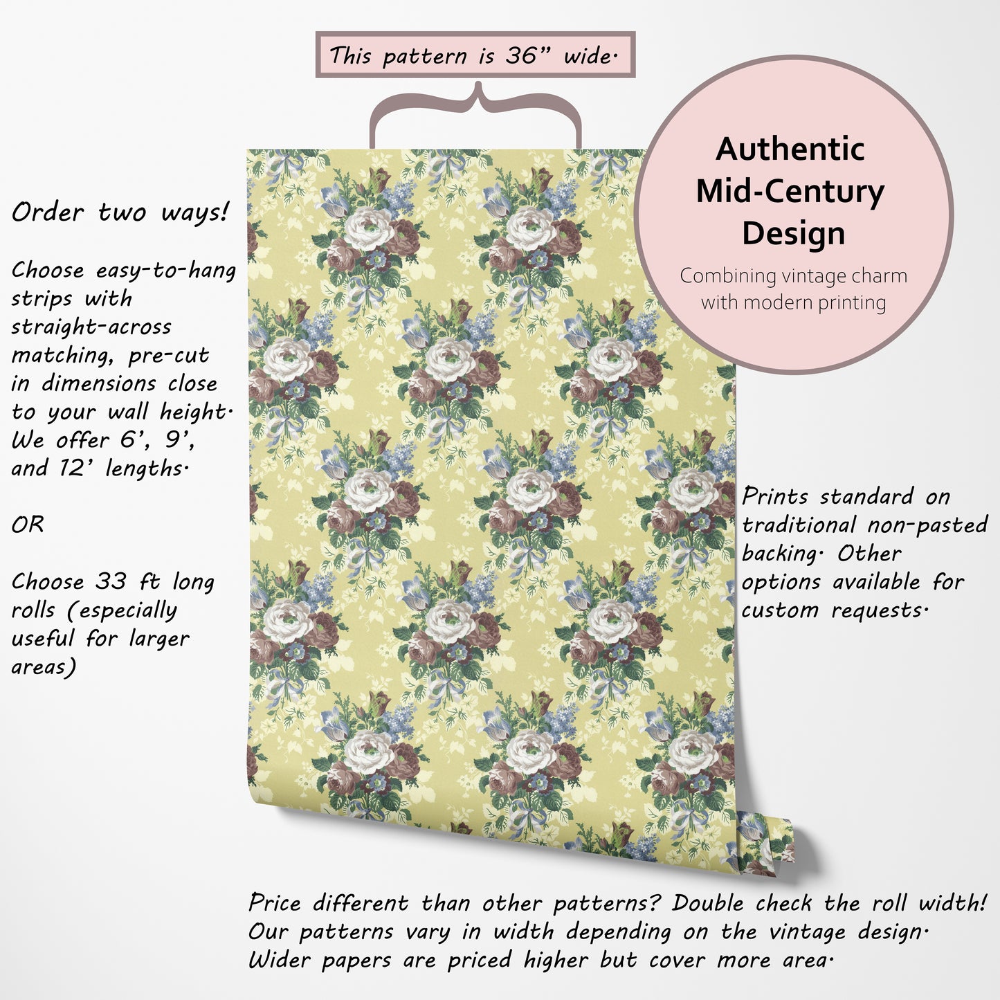 Frances Cabbage Roses Floral