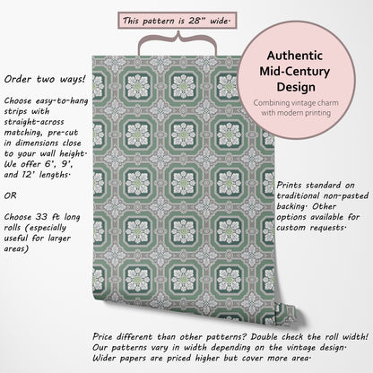 Emerald Geometric Tiles