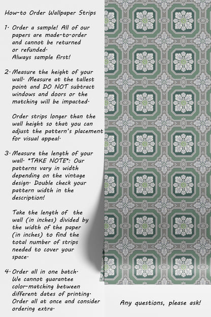 Emerald Geometric Tiles