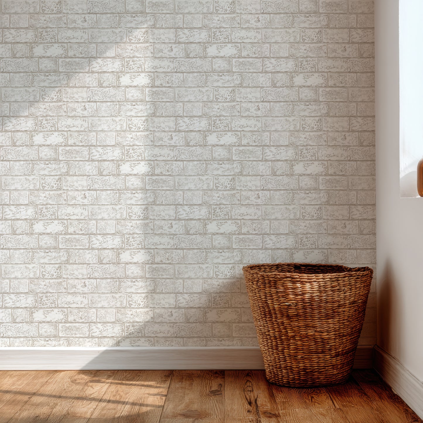White Brick Faux Finish