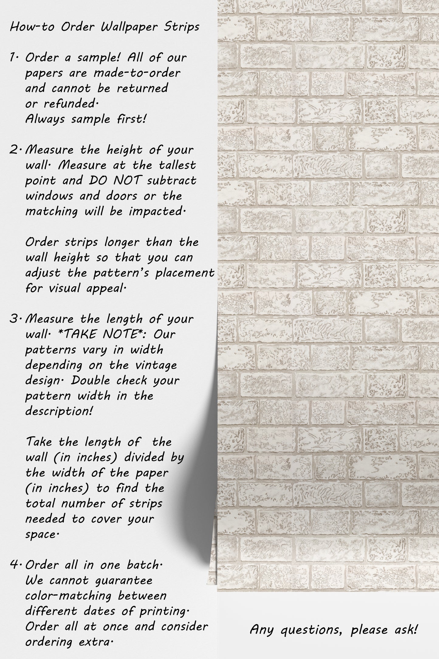 White Brick Faux Finish