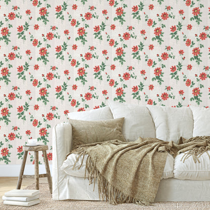 Presley Red Cosmos Floral