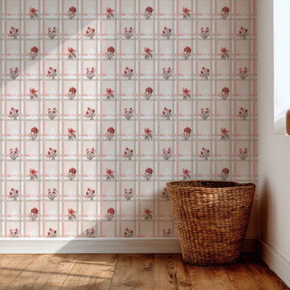 Rae Plaid Kitchen Floral