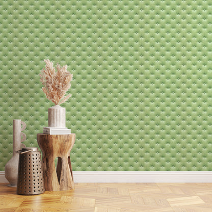 Mitzi Button Tuft Texture in Green