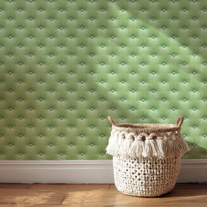 Mitzi Button Tuft Texture in Green