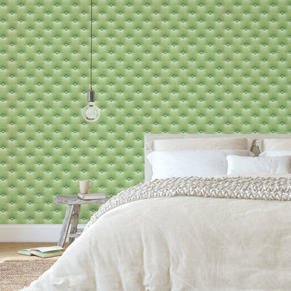 Mitzi Button Tuft Texture in Green