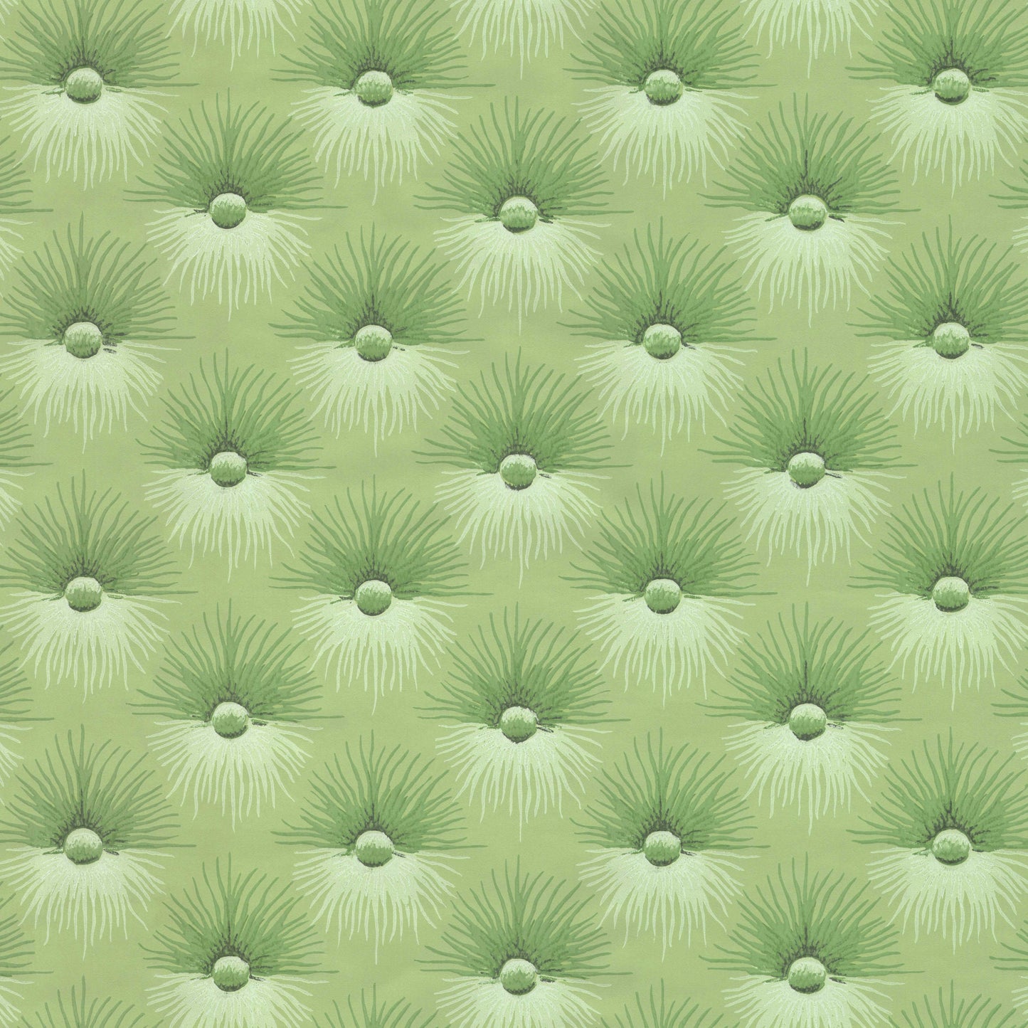 Mitzi Button Tuft Texture in Green