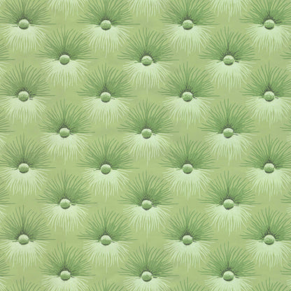 Mitzi Button Tuft Texture in Green