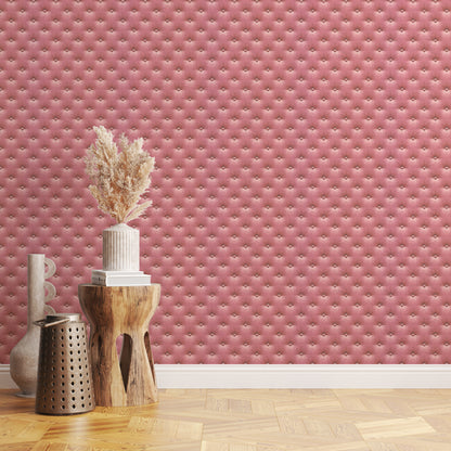 Mitzi Button Tuft Texture in Raspberry Pink