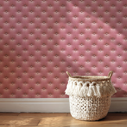 Mitzi Button Tuft Texture in Raspberry Pink