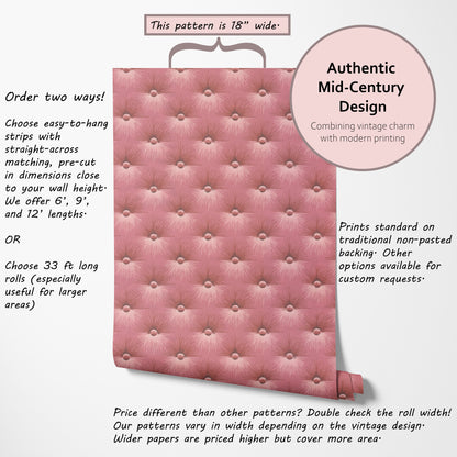 Mitzi Button Tuft Texture in Raspberry Pink